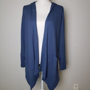Lightweight hooded cardigan